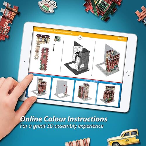 Miniatura 14 de Wrebbit3D Friends - Rompecabezas 3D modelo de Central Perk | 440 piezas de rompecabezas reales | Construye el icónico café de la serie de televisión