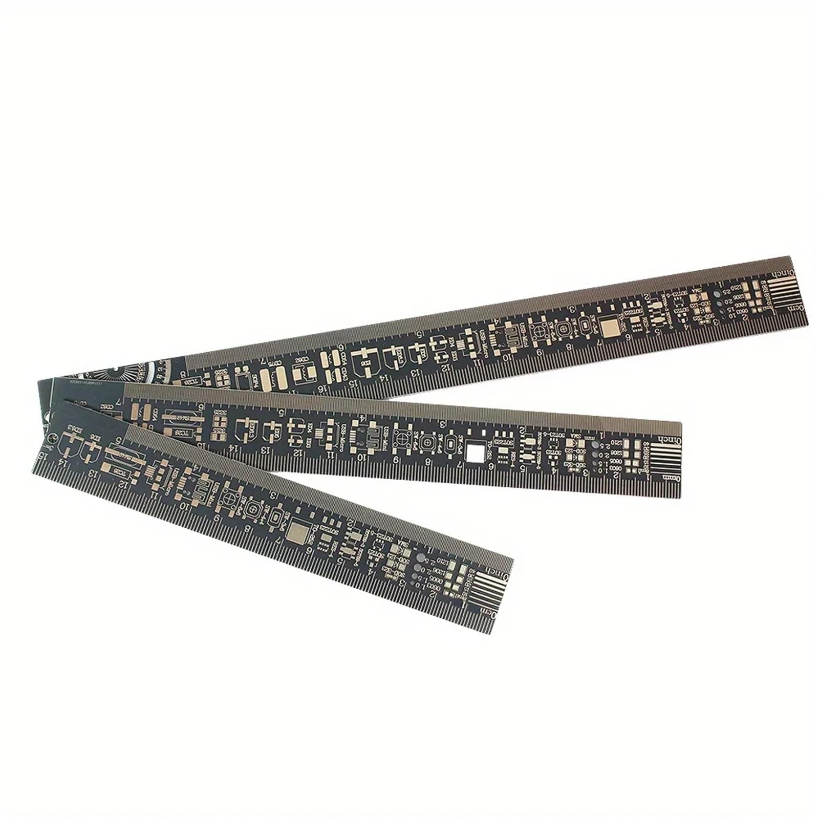 3 Tipi di Righello Multifunzionale for PCB, Strumento di misurazione, resistore, condensatore, Chip IC, SMD, diodo, Transistor, 15/20/25 cm(1 Set)