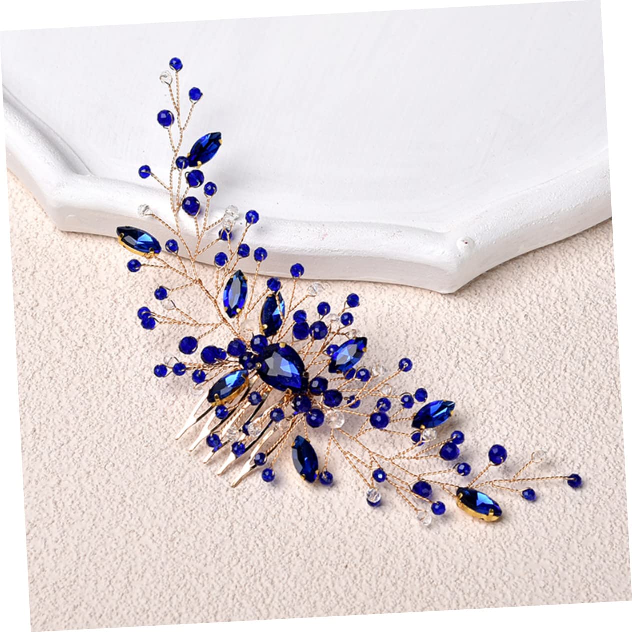 FRCOLOR Lot De 4 Peignes À Cheveux En Cristal Pour Mariée Accessoire De Coiffure Élégant Pour Enterrement De Vie De Jeune Fille