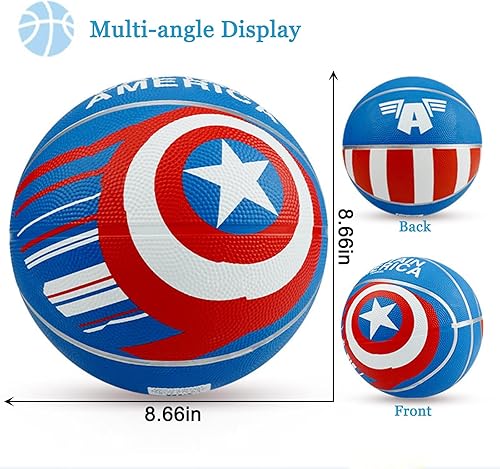 Miniatura 2 de Baloncesto para niños, talla 5, 27.5 pulgadas, para juegos de juego en interiores y exteriores, baloncesto de entrenamiento para principiantes
