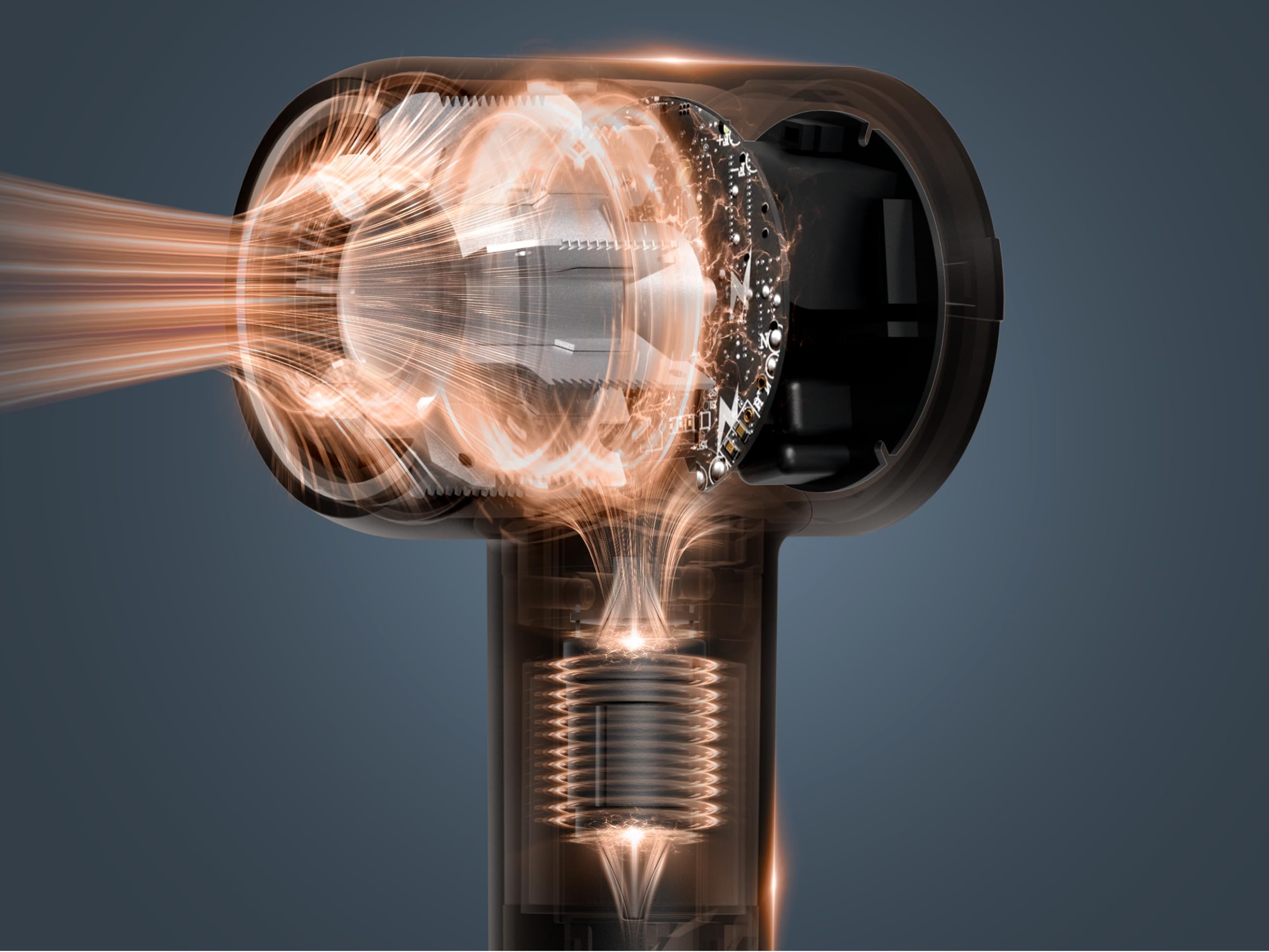 Rowenta Blumia Secador de Pelo Compacto y Ligero 350g, Motor Digital, Secado Rápido, Generador Iones, Control Inteligente 40°C, 3 temperaturas, 2 velocidades, Boquilla Magnética, Rosa, HY5N11E0