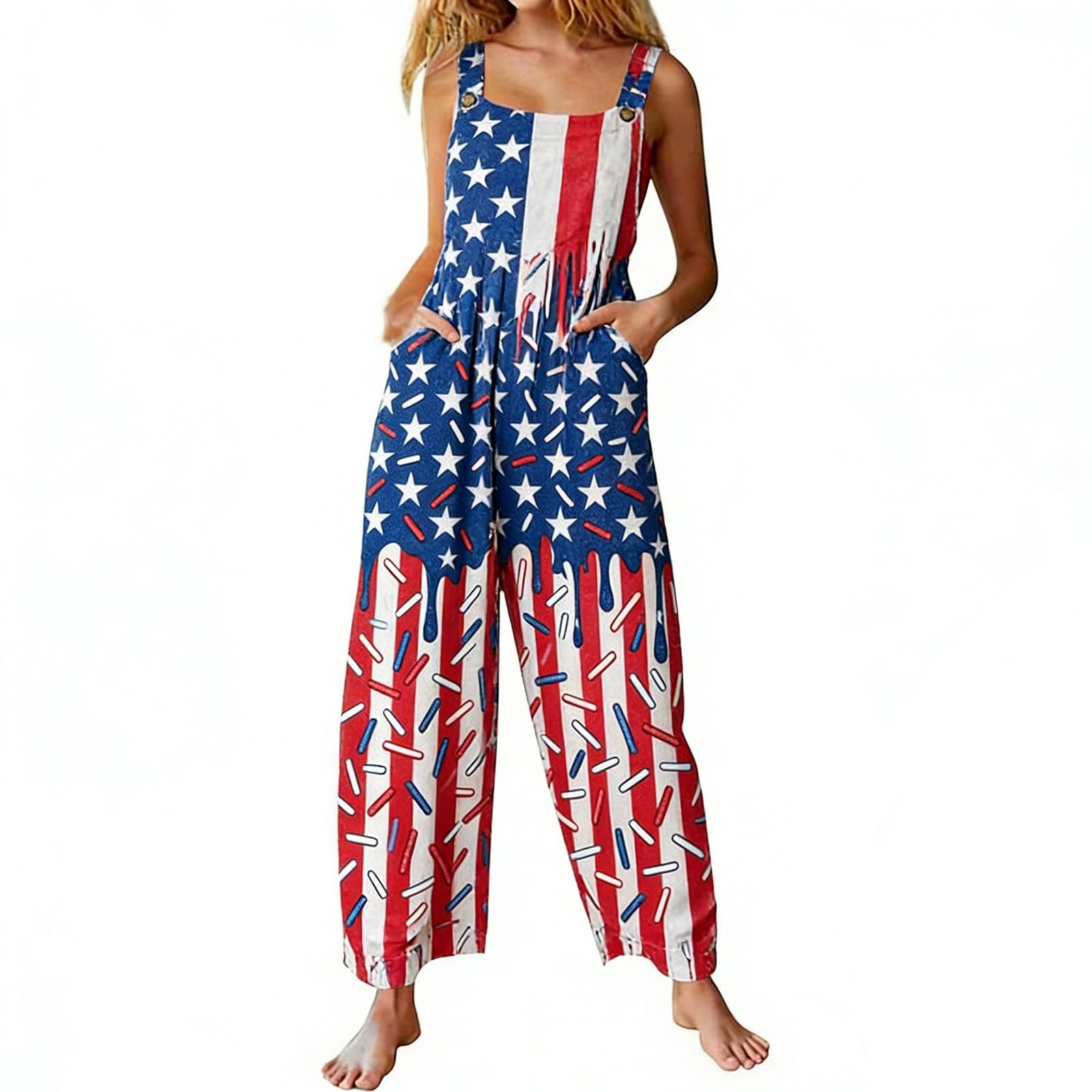 WWricotta Mono corto sin tirantes con estampado floral, estilo casual de verano para la playa, mujer, shorts, bolsillos, escote con drapeado, para looks playeros, tejido de gasa, vaporoso