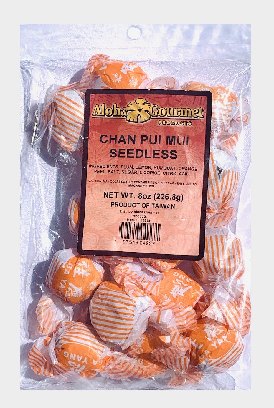 Aloha Gourmet Chan Pui Mui Dried Plum (Seedless)