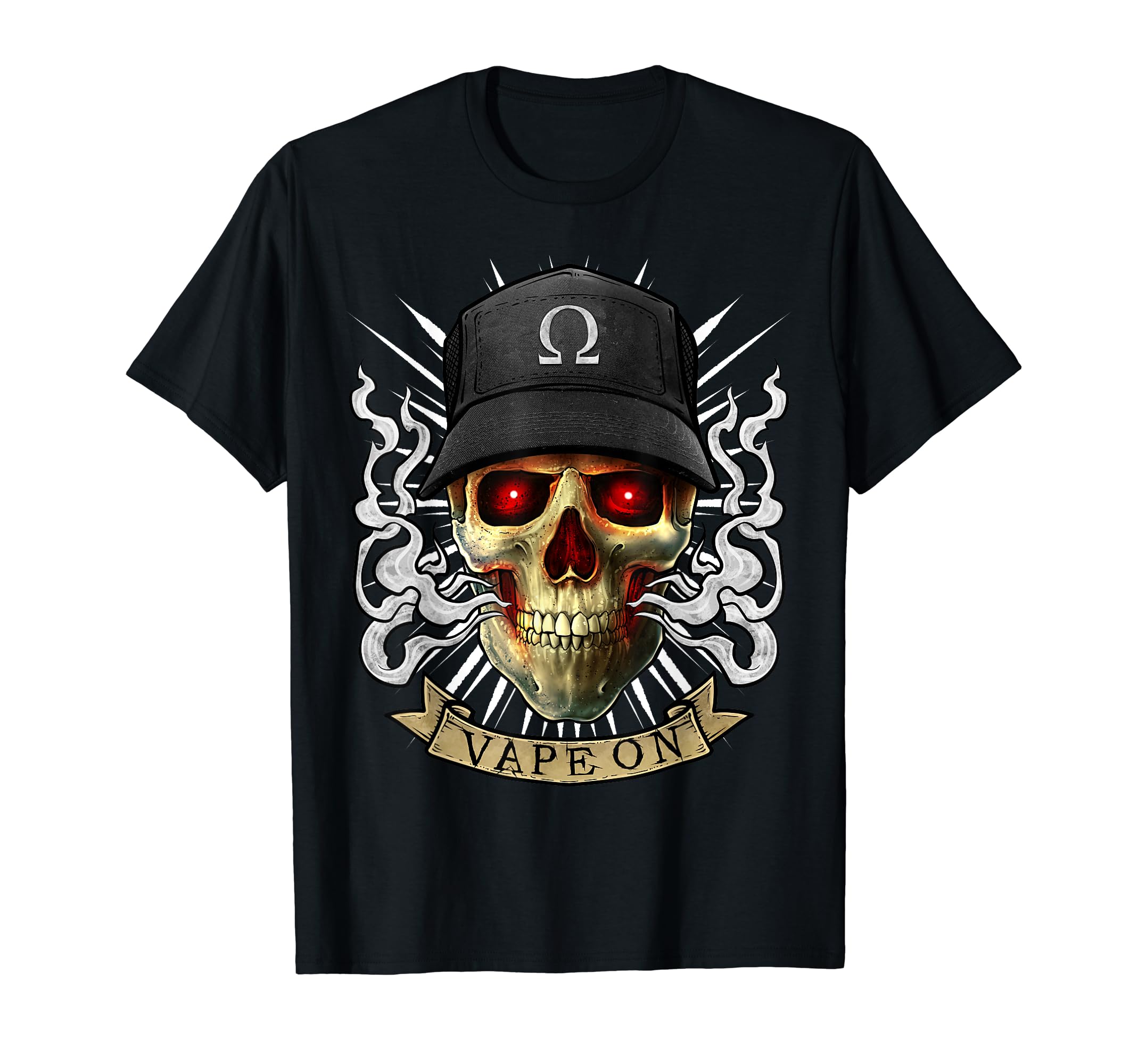 Cigarette lectronique Vaping Skull - Vape T-Shirt : Amazon.fr: Mode