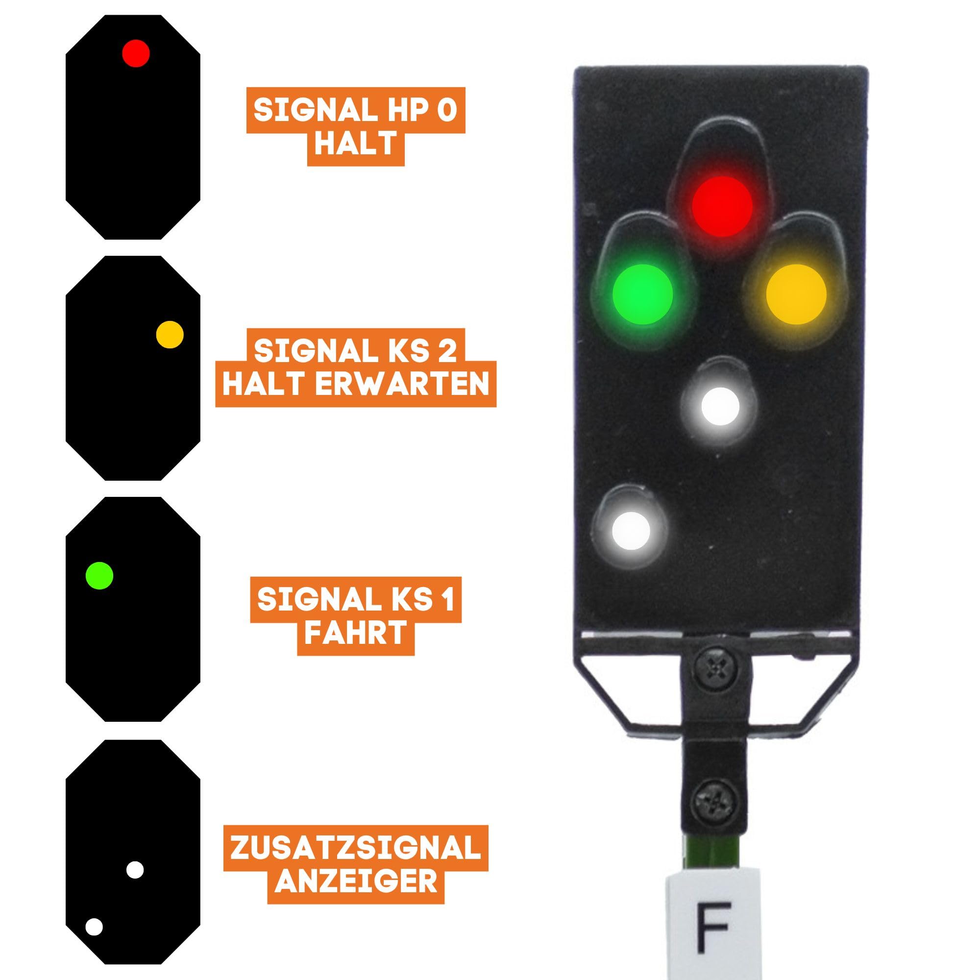 Lichtsignal Typ HL, KS und HV für Spur G analog / digital mit Decoder - Gartenbahn Spur G (Typ KS Wernigerode)