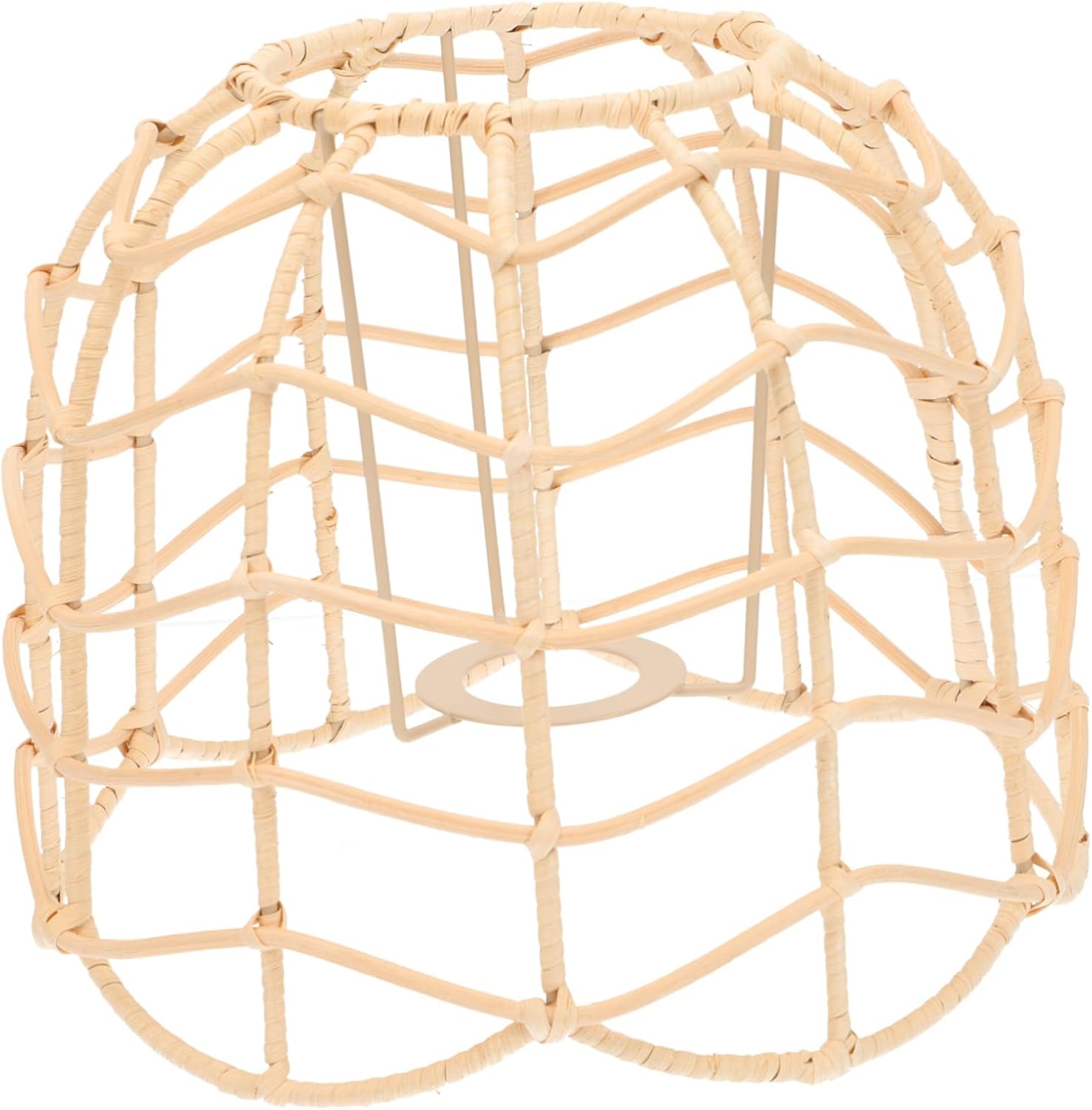 NUOBESTY 1pc Woven Bamboo Lampshade Stylish Light Cover for Home and Outdoor Use Decorative Chinese-style Pendant Light Fixture for Restaurants and Cafes