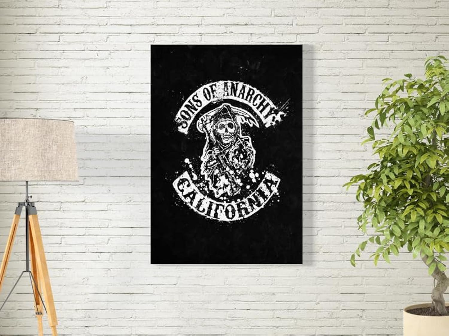 bpa Sons of Anarchy Wall Art for Decoration easy to hang, 90x60cm, 1Pcs