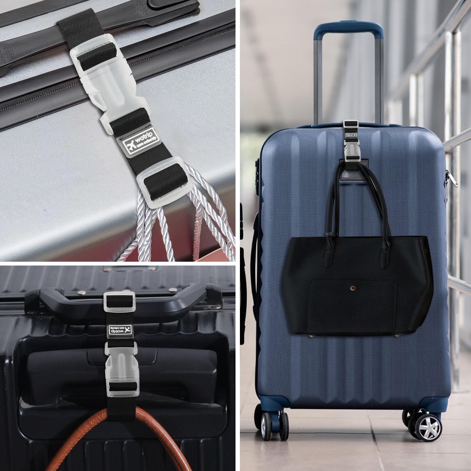 2 cinghie elastiche di fissaggio per bagagli, accessori per