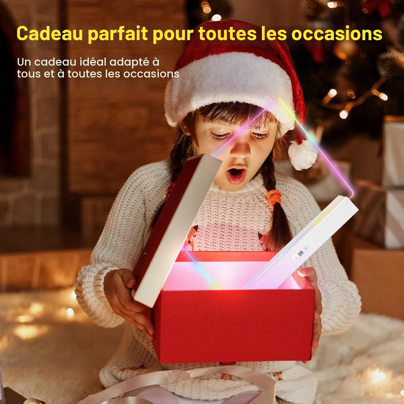 Tableau lumineux LED avec couleurs, Tableau blanc en acrylique rechargeable avec 9 modes d'éclairage, Tableau lumineux néon de 35x25 cm pour messages, mémos, dessins, Idéal pour la maison/chambre