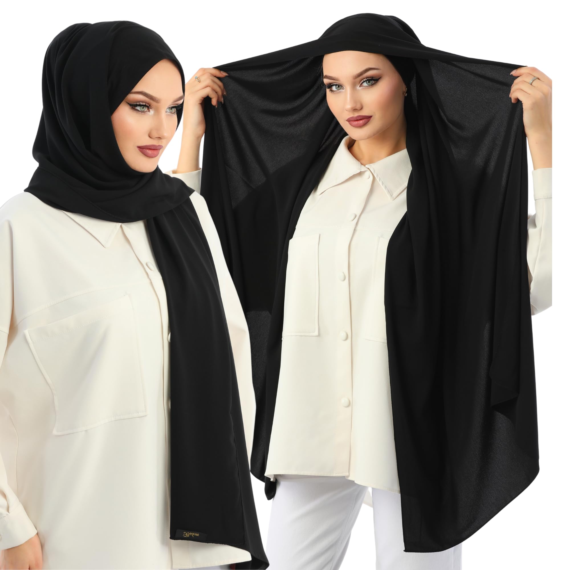 ⭐︎K⭐︎ Instant Hijab Scarf For Women Premium Heavy Crepe Head Wrap