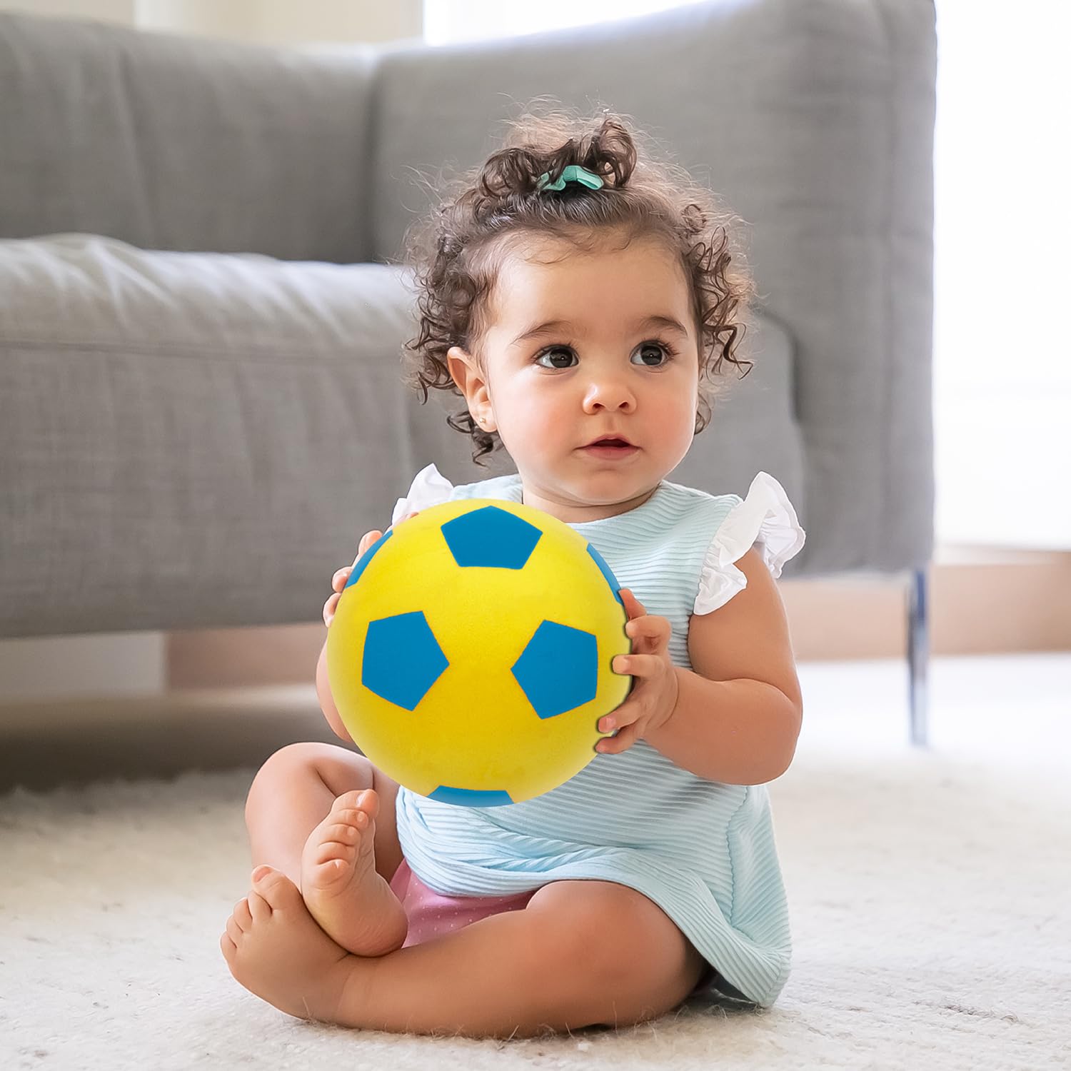 Mondo Toys – Soft Ball 140 – gąbka o średnicy 14 cm – 1 miękka piłka – różne kolory – 07851