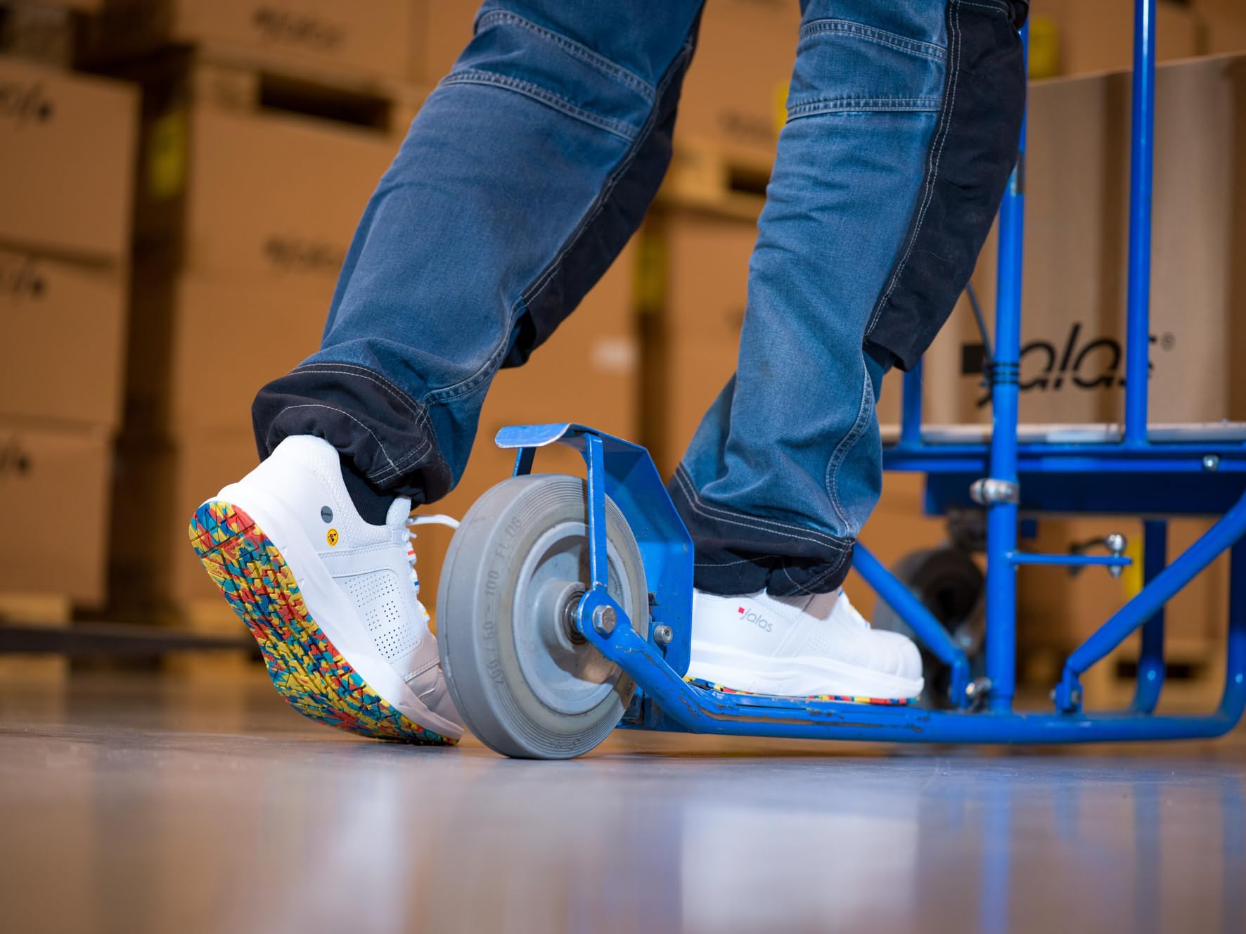 Jalas Tempus 5608 Unisex-Sicherheitsschuhe für Männer und Frauen - Stahl-Zehenschutzkappe, S1, Antistatisch und rutschfest mit ausgezeichnetem Komfort