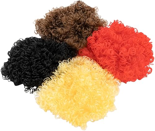 Miniatura 10 de Hygloss Pelo rizado de muñeca de 16 onzas para manualidades, varios colores, pelo sintético de alta calidad para fabricación de muñecas, marionetas