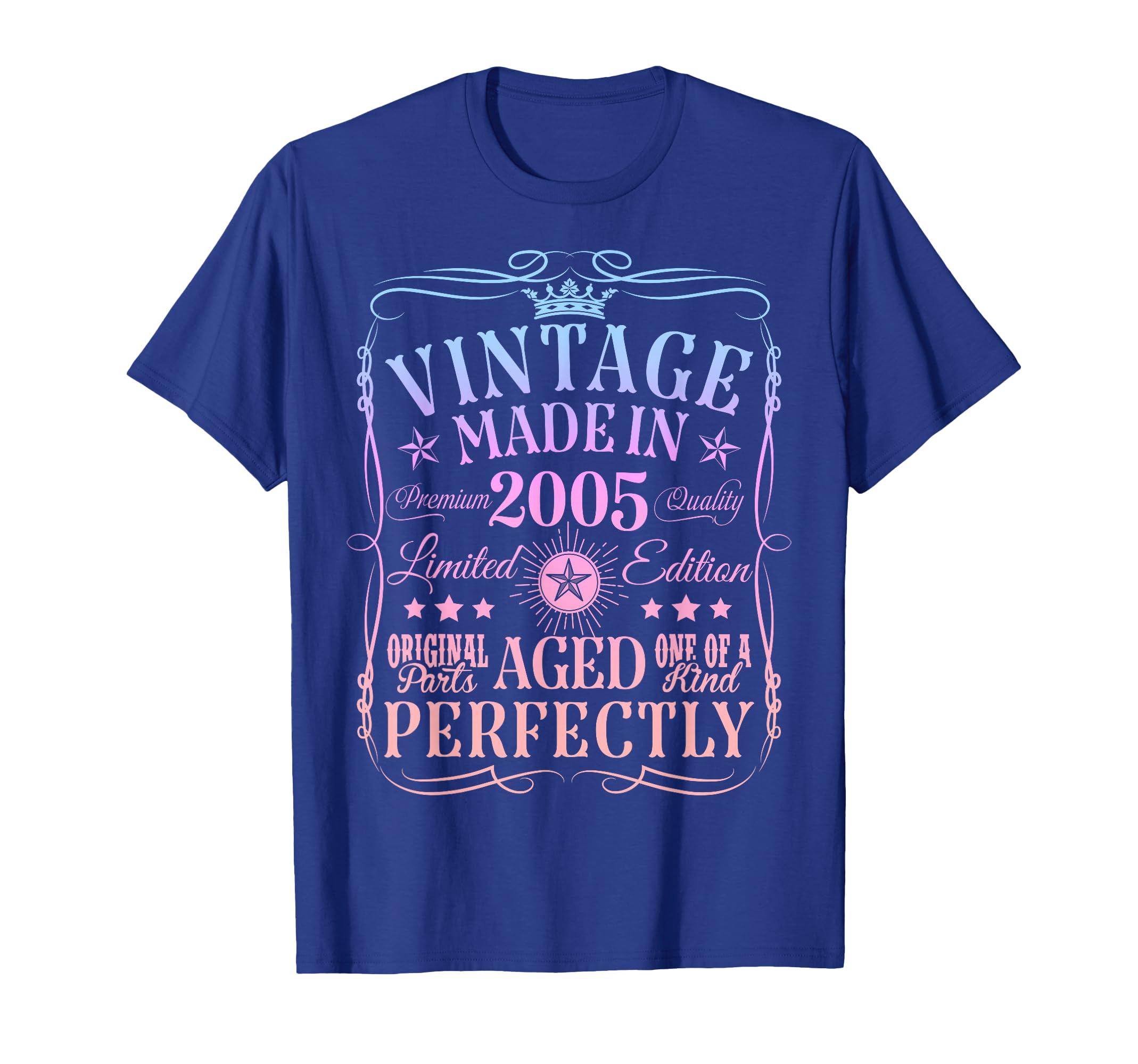 Vintage 21th Birthday Decorations Vintage 2005 21 Years Old T-Shirt