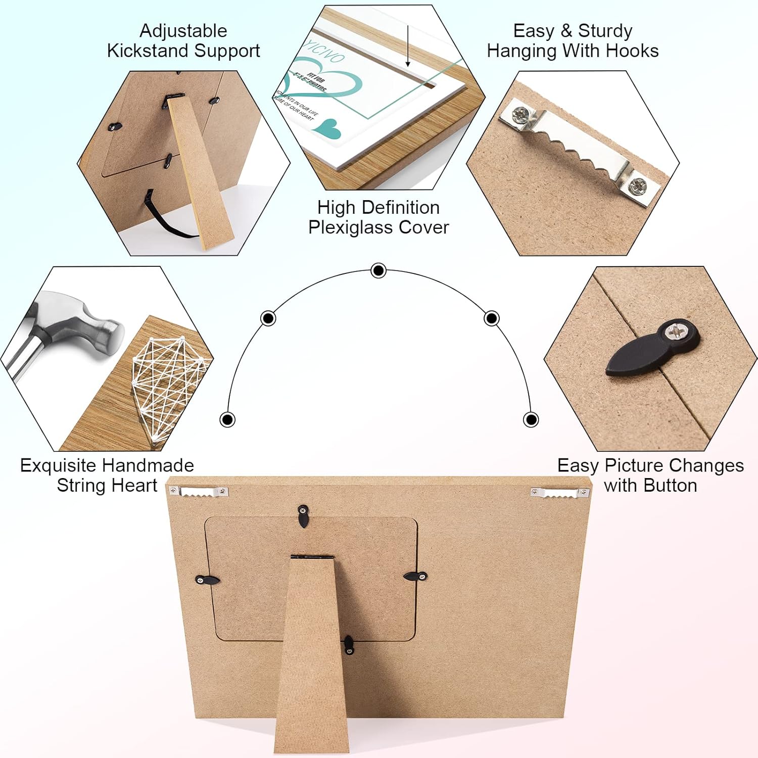 New Mom Baby Ultrasound Picture Frame - Sonogram Keepsake for Pregnancy Announcements, Gender Reveal, Baby Shower - Mothers Day Gift for First Time Mom Dad - Nursery Decor - 4x6 Photo - Image 7
