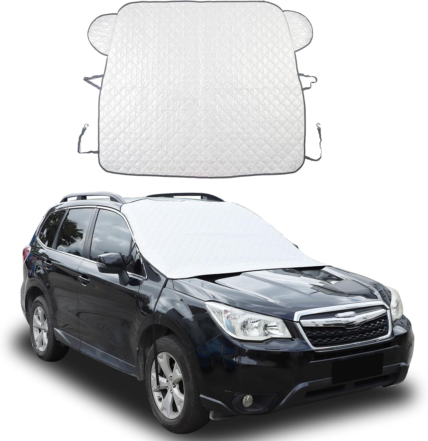 Windshield Snow Cover Fit for Subaru Forester 2013-2018, Front Windshield Cover for Ice and Snow, Auto Extra Thick Windshield Ice Cover Protects Windshield from Rain, Sun, Frost