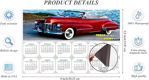 Miniatura 3 de Calendario magnético 2023 - Imanes de calendario - Today is my Lucky Day - Edición Cars #44