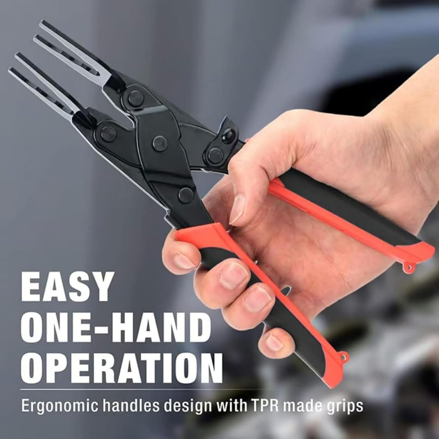 Sizes 1/2", 3/4", 1" Disconnect Pliers, Push Fit Disconnect Tong Tool, Multi-Sized Removal Tool, Push To Connect Removal Tools Disconnects Tongs for Pvc Copper Pipe (2 PCS)