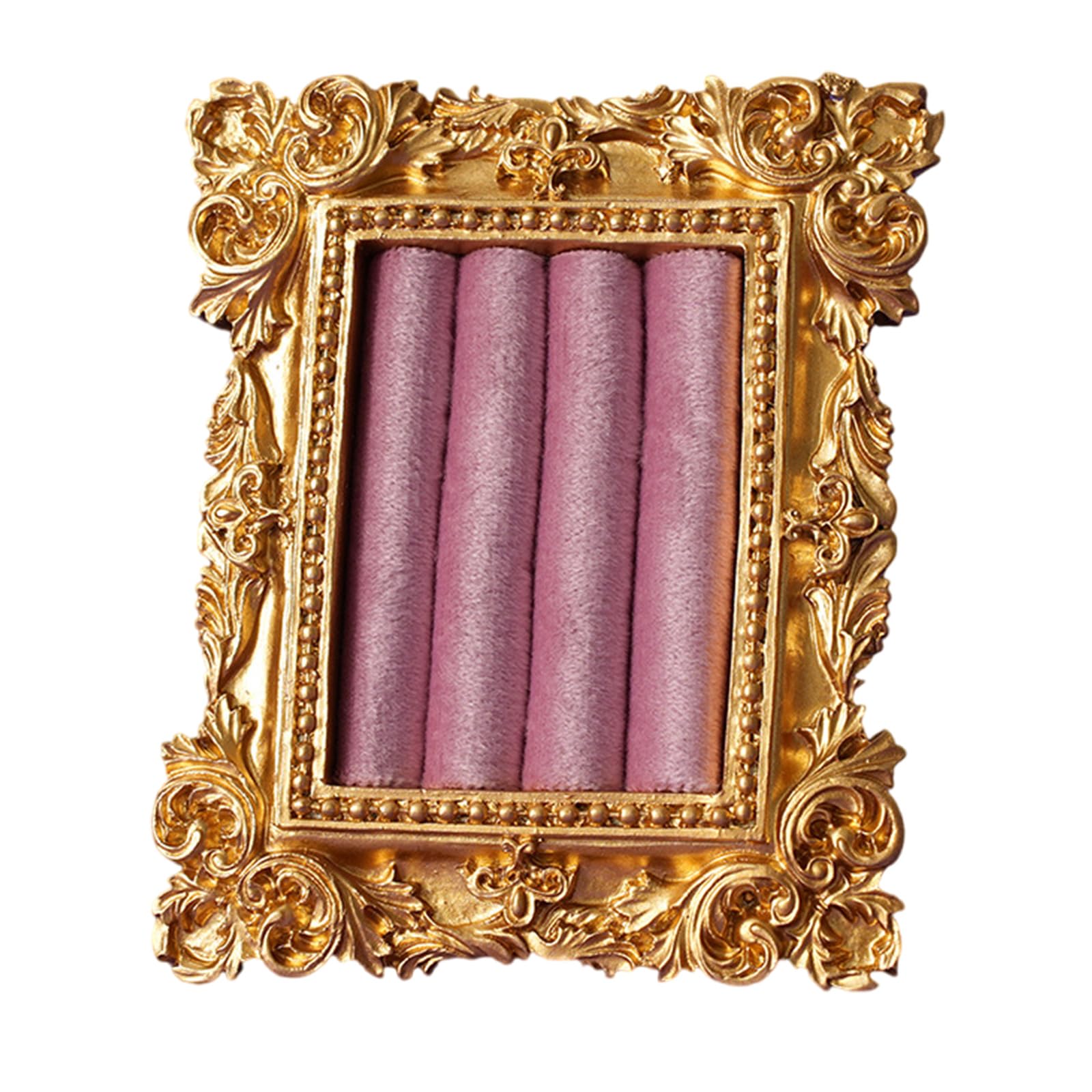 our fave Antique Type Rings Holder with Soft Flannel Base Compact for Jewelry Display and Gift Giving Resin Jewelry Display