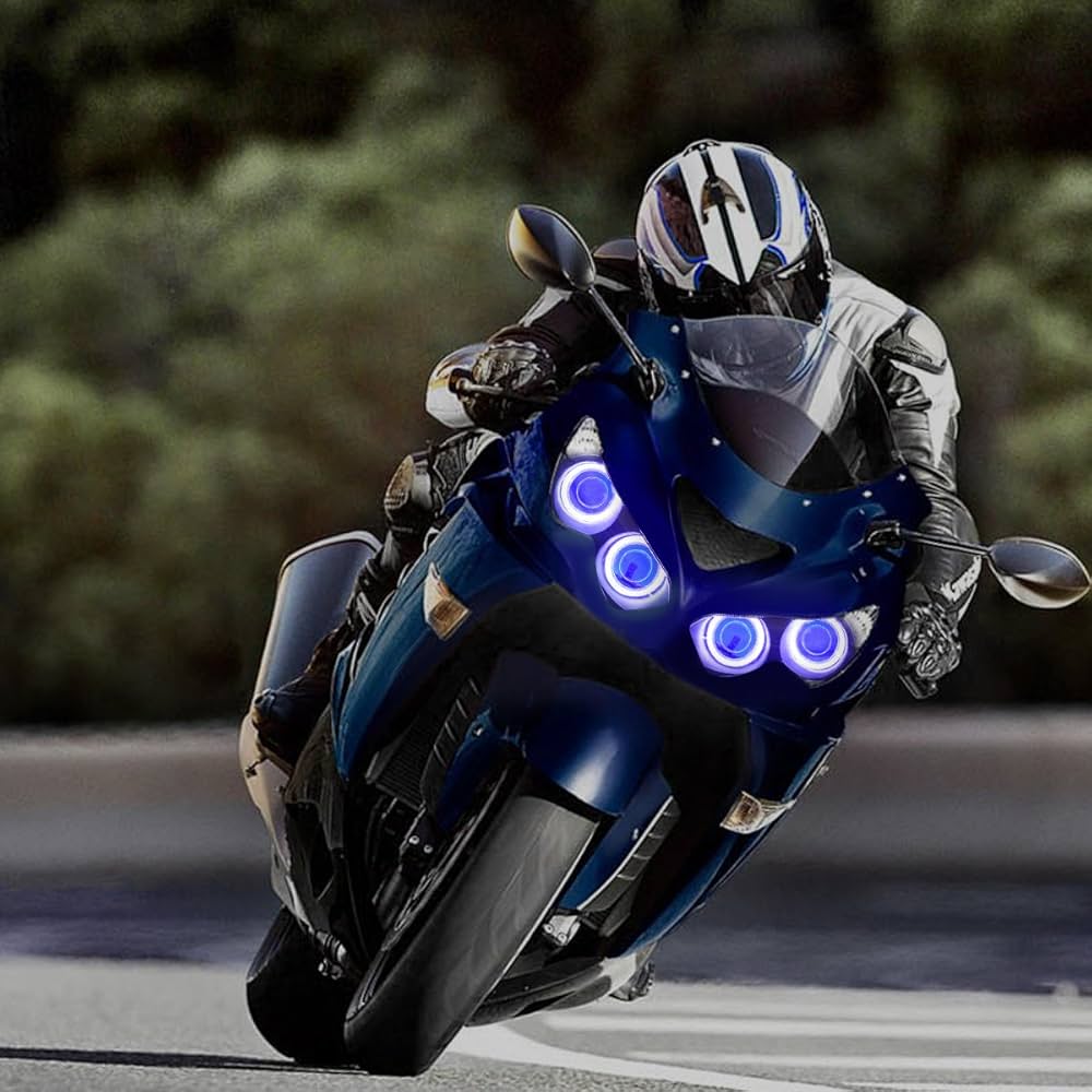 Amazon.com: KT Angel Eyes Headlight Assembly for Kawasaki
