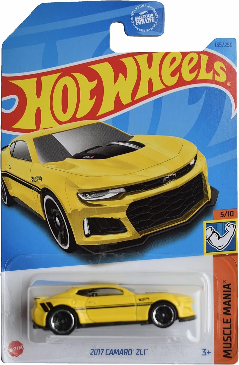 Hot Wheels 2017 Camaro ZL1, Muscle Mania 5/10 [Amarillo] 135/250