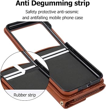 Protect Phone Case for MOTO Razr 40 Ultra Folding Barrier Free Brown