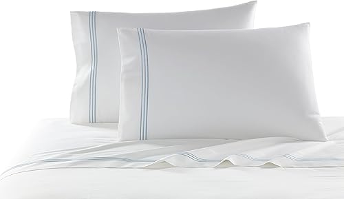 Miniatura 6 de Kassatex Strada Bedding Collection - Juego de fundas de almohada tamaño King, color blanco
