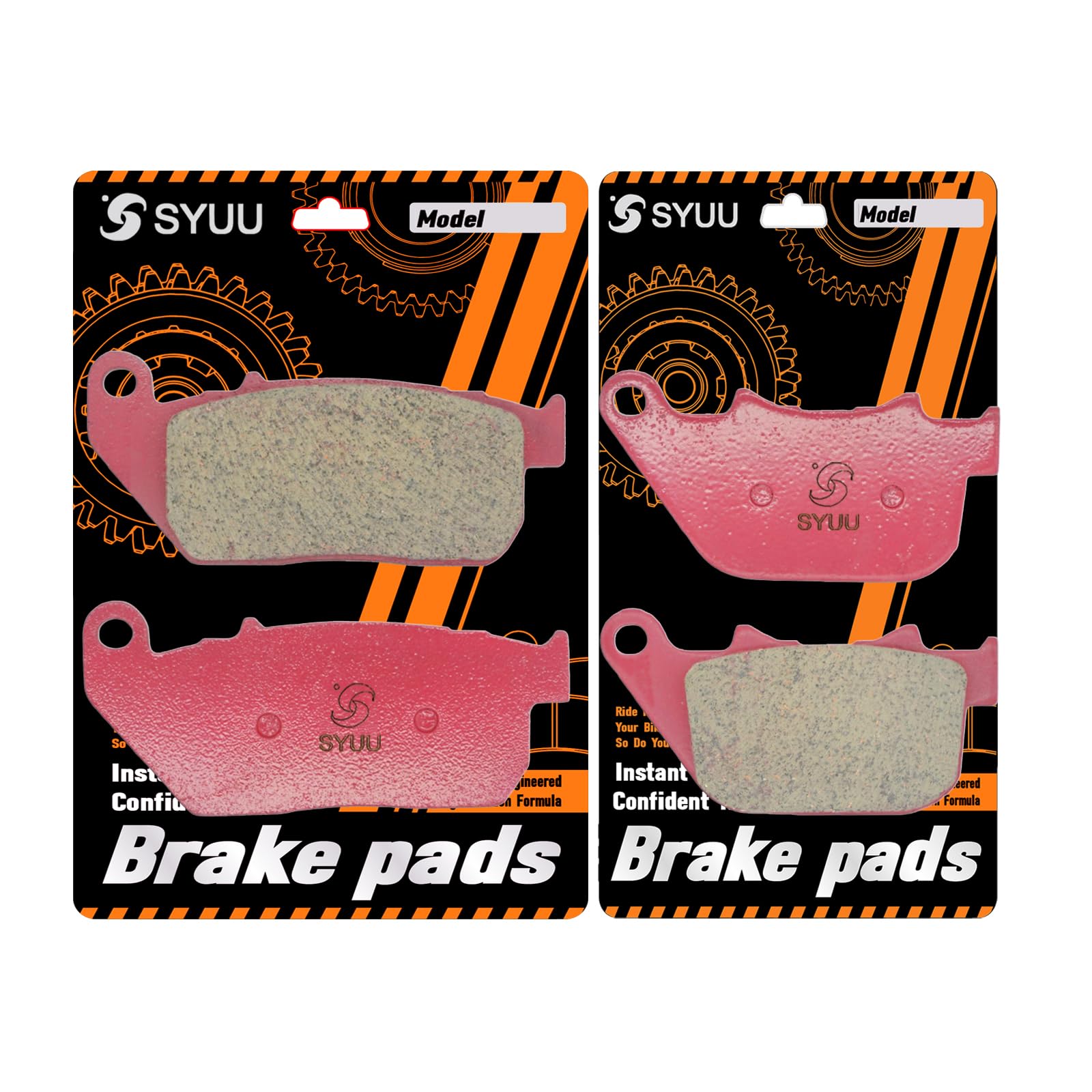 SYUU Motocykl przednie tylne ceramiczne klocki hamulcowe do Harley Davidson XL 883 1200 Sportster 2004-2013 FA381F FA387R