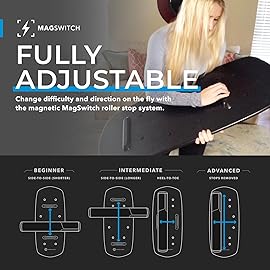 Revbalance Swell 2.0 - Surf & Paddle Balance Board Trainer (Midnight - Black)