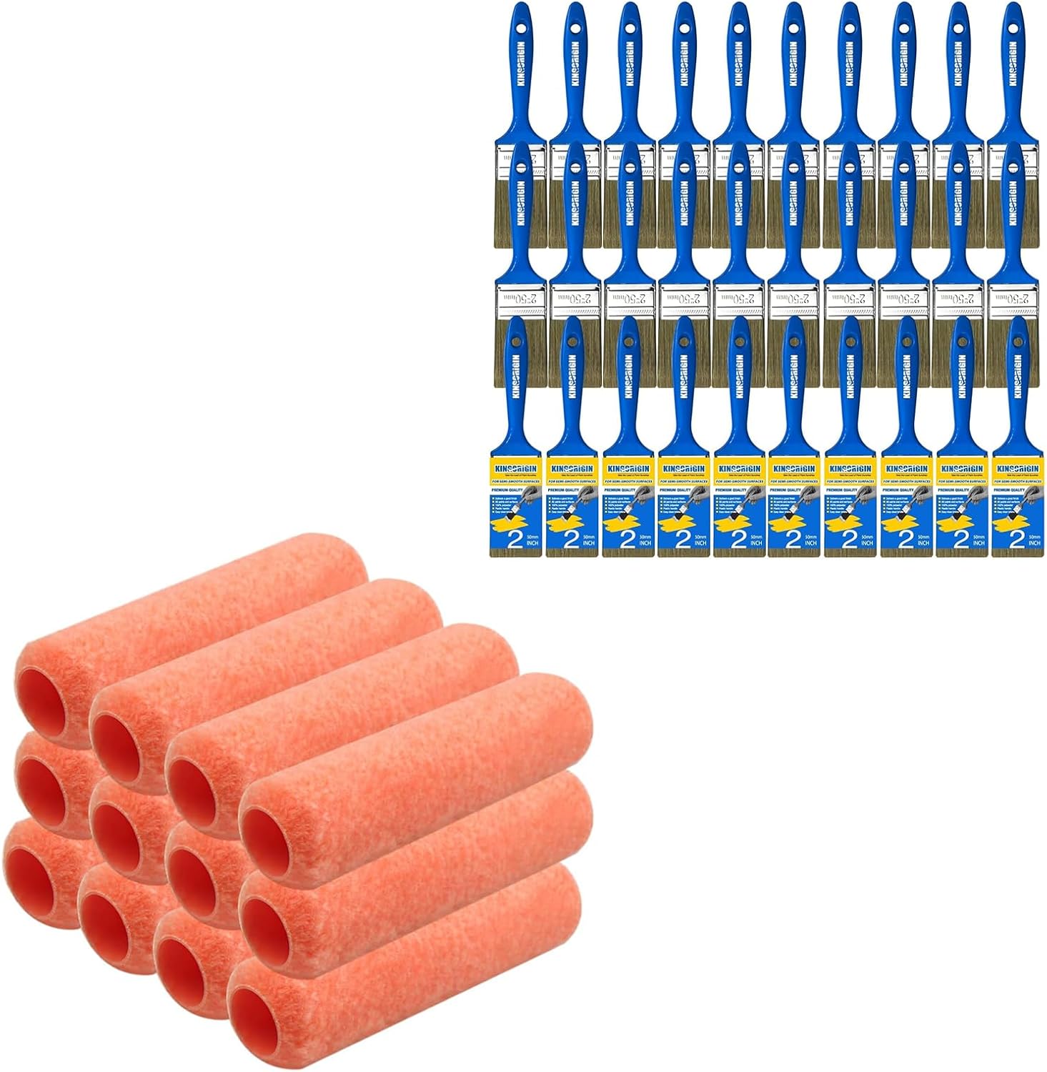 Paint Roller with 30 Paint Brushes