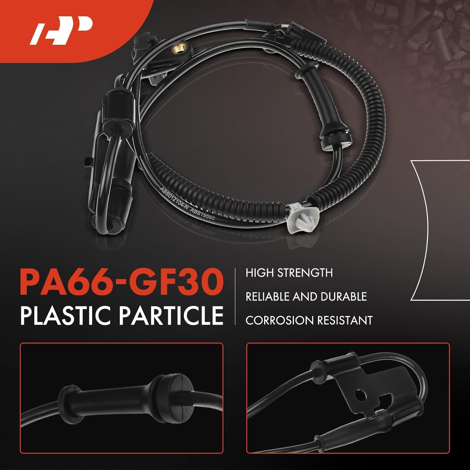 A-Premium ABS Wheel Speed Sensor Compatible with Kia Models - Sorento 2011-2012, 2.4L/3.5L, Sport Utility - Front Left Driver Side, Replace# 95670-2P000, 956702P000