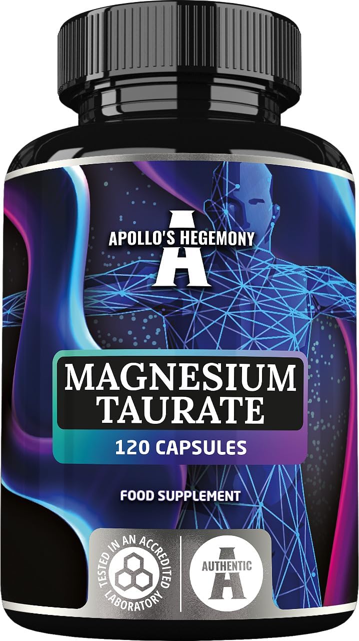 Magnesium Taurate High Dose Capsules 1000 mg per Daily Dose 120