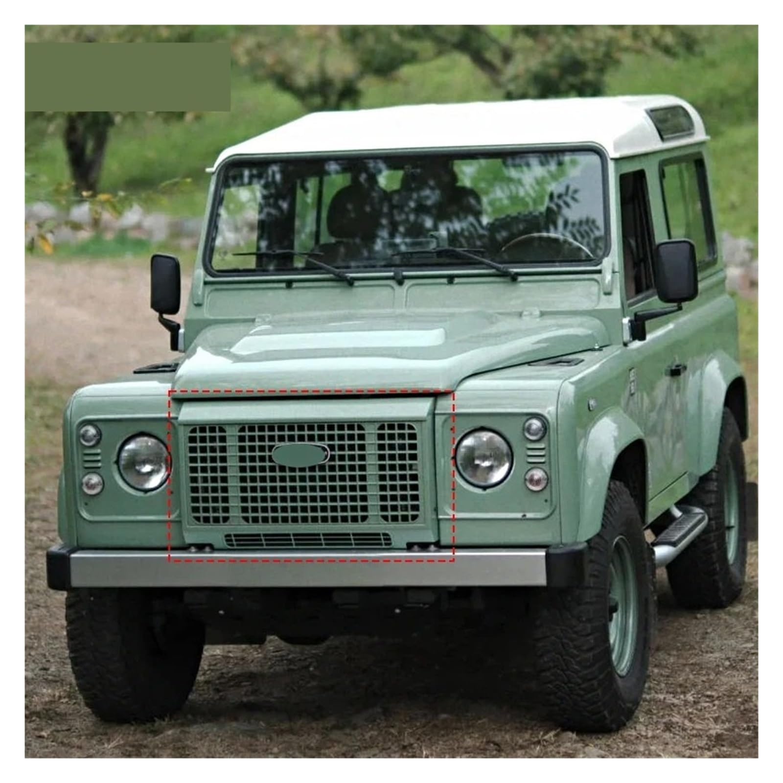 Griglia Anteriore Per Land Per Rover Per Defender 1998 1999 2000 2001 2002-2019 Paraurti Anteriore Griglia Gloss Nero Accessori Auto Griglie anteriori e per radiatori auto(A)