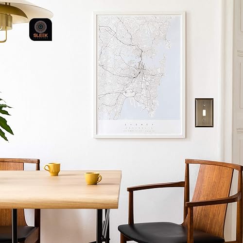 Miniatura 4 de SleekLighting  Placas de pared decorativas clásicas de latón antiguo  Enchufe eléctrico y cubiertas de interruptor  Estilo palanca de 1 banda