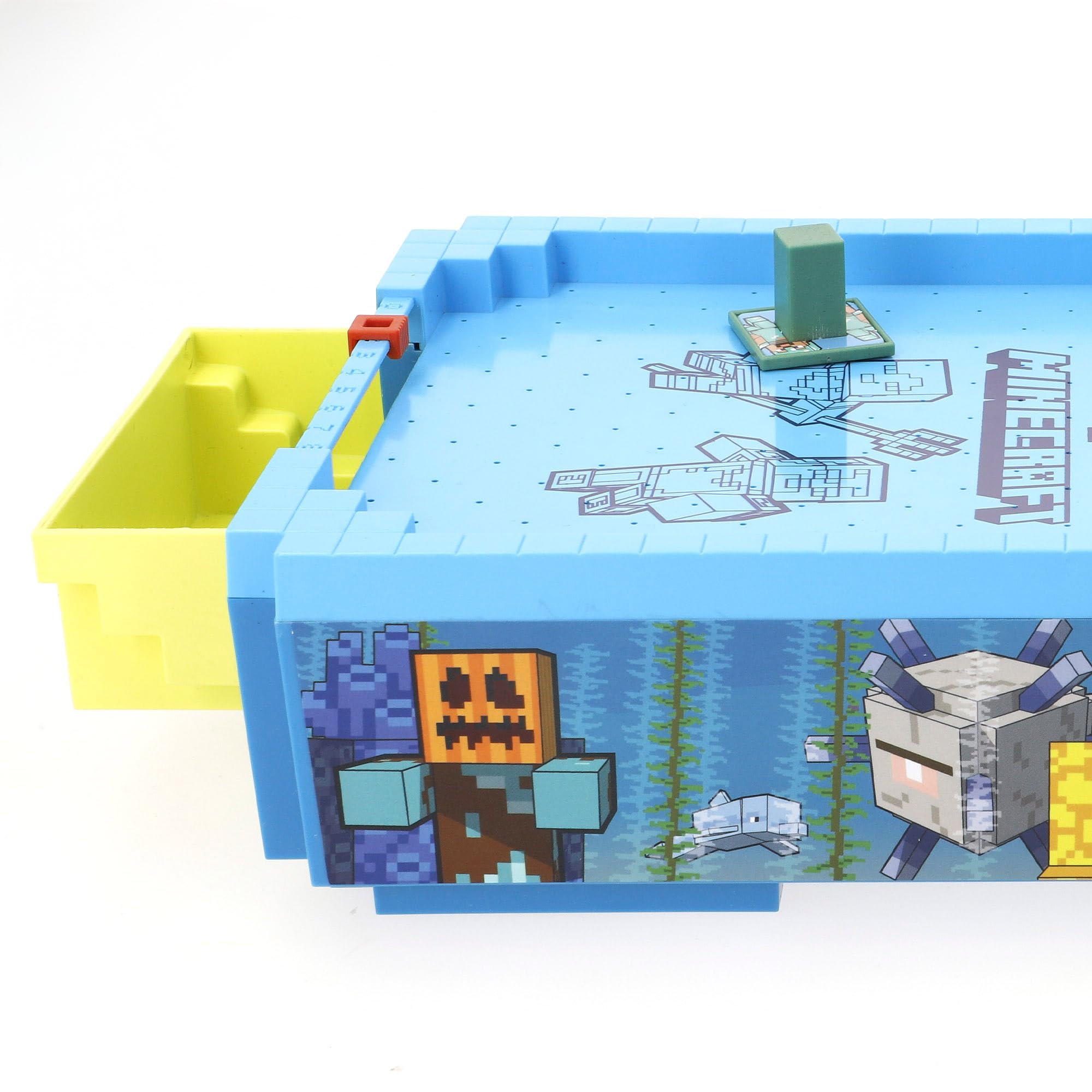 COLORBABY Minecraft Mini Air Hockey Tavolo elettronico, Underwater, Superficie Aria, Segnalibro, Design Premium, Licenza ufficiale, Giochi elettronici, Giochi collezione, Bambini, Adulti (77719)