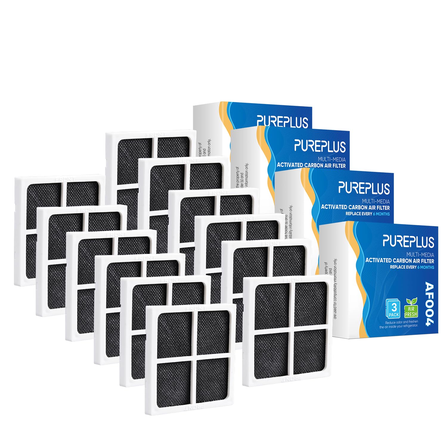 PUREPLUS AF004 Replacement for LG LT120F Refrigerator Air Filter 12PACK