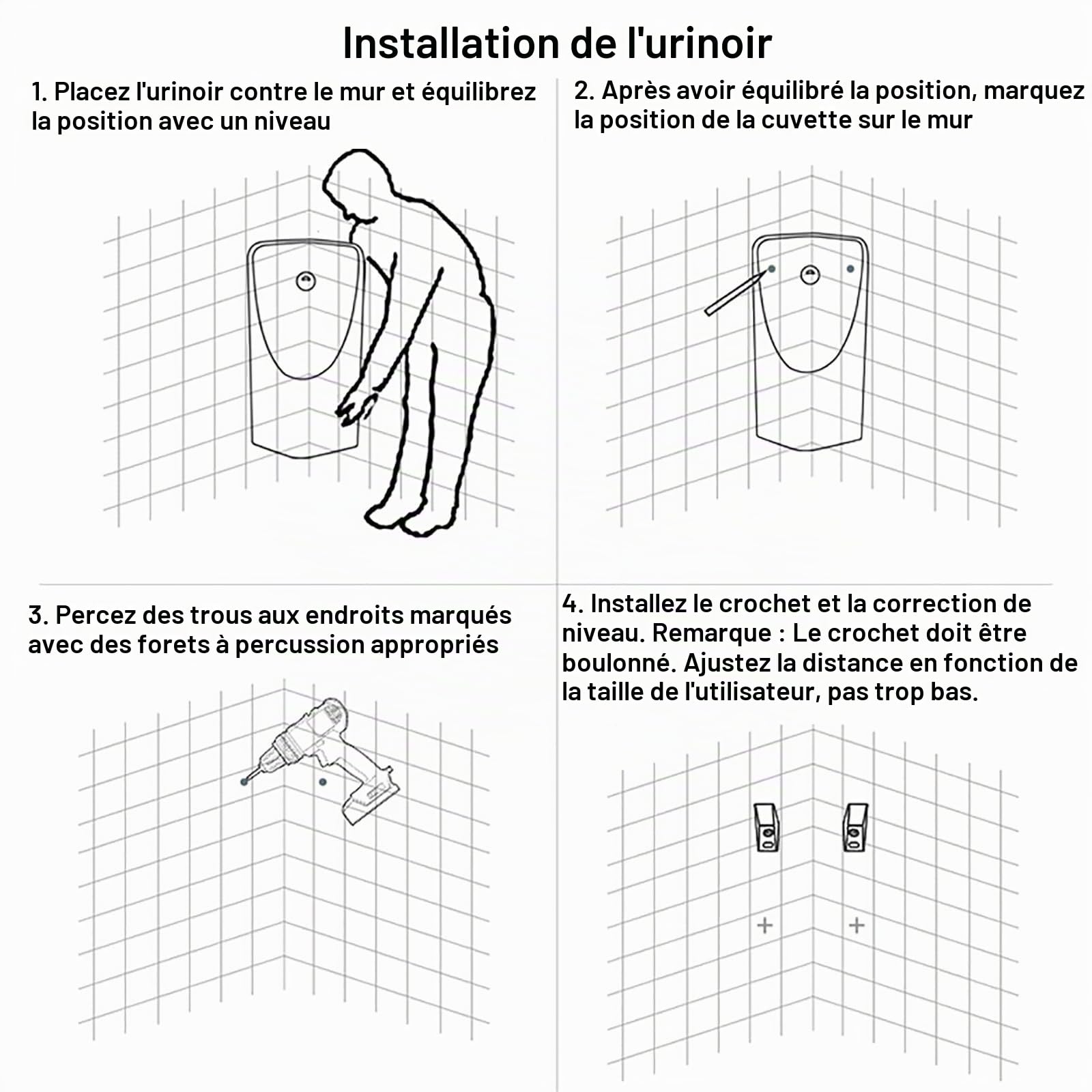 Urinoirs d'angle anti-déversement pour homme, rinçage automatique par induction, urinoirs en céramique anti-déversement, urinoirs pour hommes, urinoirs de nuit, urinoirs d'extérieur pour