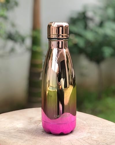 Miniatura 6 de CHILLOUT LIFE - Botella de agua infantil. de acero inoxidable para la escuela, con aislamiento de doble pared, en forma de botella de refresco,