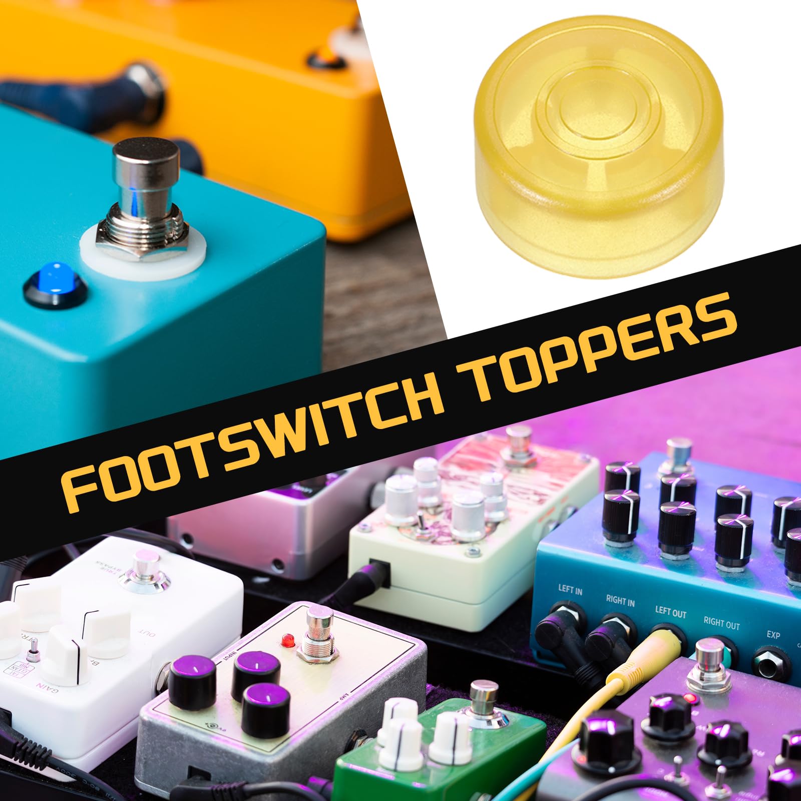 10 Pcs Capuchon De Pédale D'effets Pour Guitare Accessoires