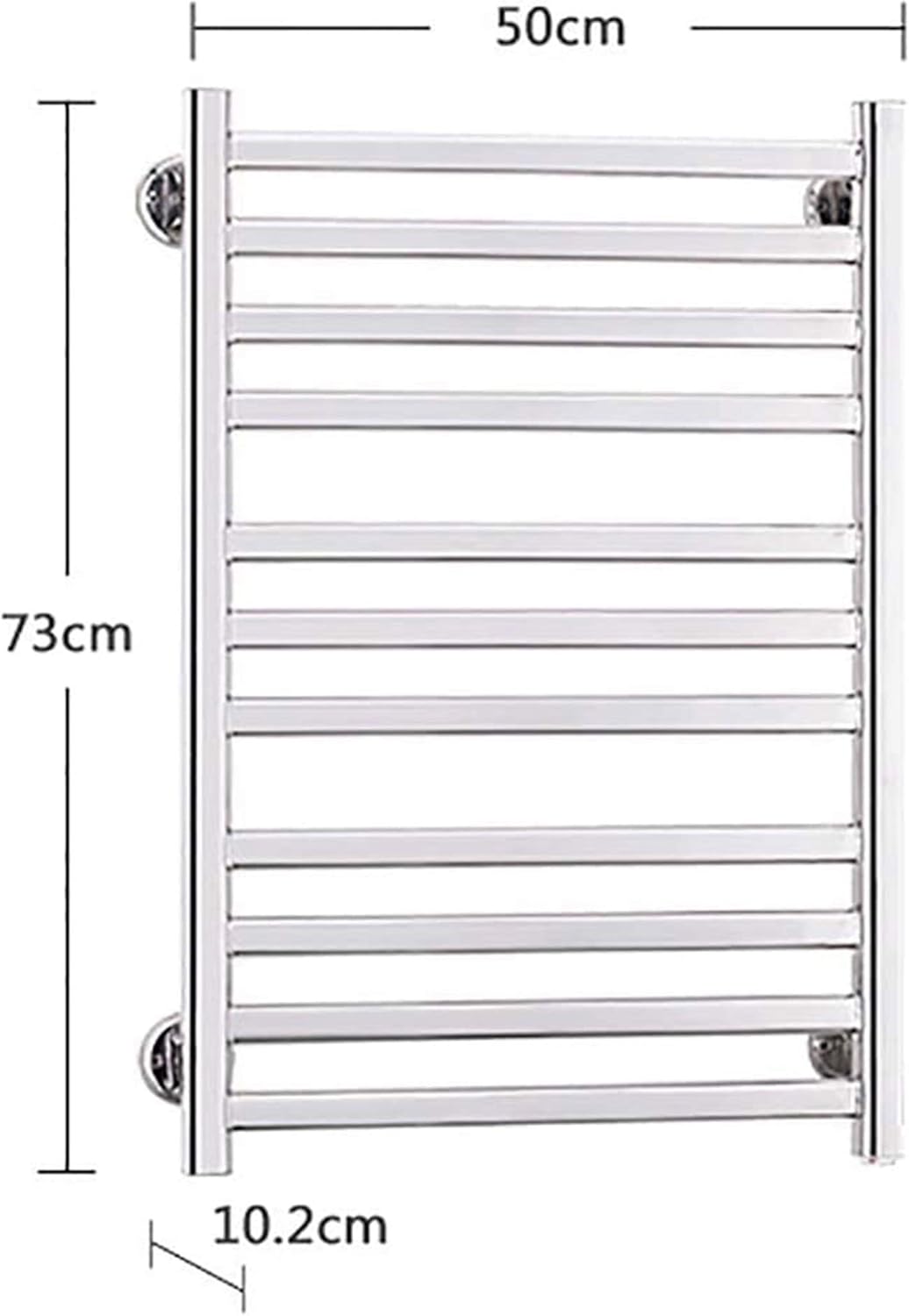Heated Towel Rack, Towel Warmer, 304 Stainless Steel Towel Warmer Rack,Towel Warmer Drying Rack,55 ° C Constant Temperature,73×50×10.2Cm,for Families, Hotel Bathrooms