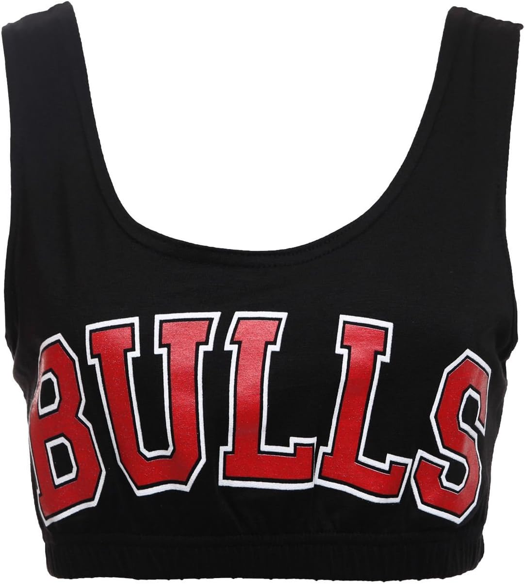Forever Womens Celeb Miley Cyrus Inspired Bulls Print Sport Bra Crop Top
