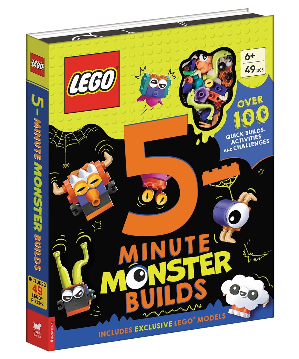 LEGO®: 5-Minute Monster Builds (with exclusive LEGO models and over 100 activities and challenges) (LEGO® 5-Minute Builds Activity Box)