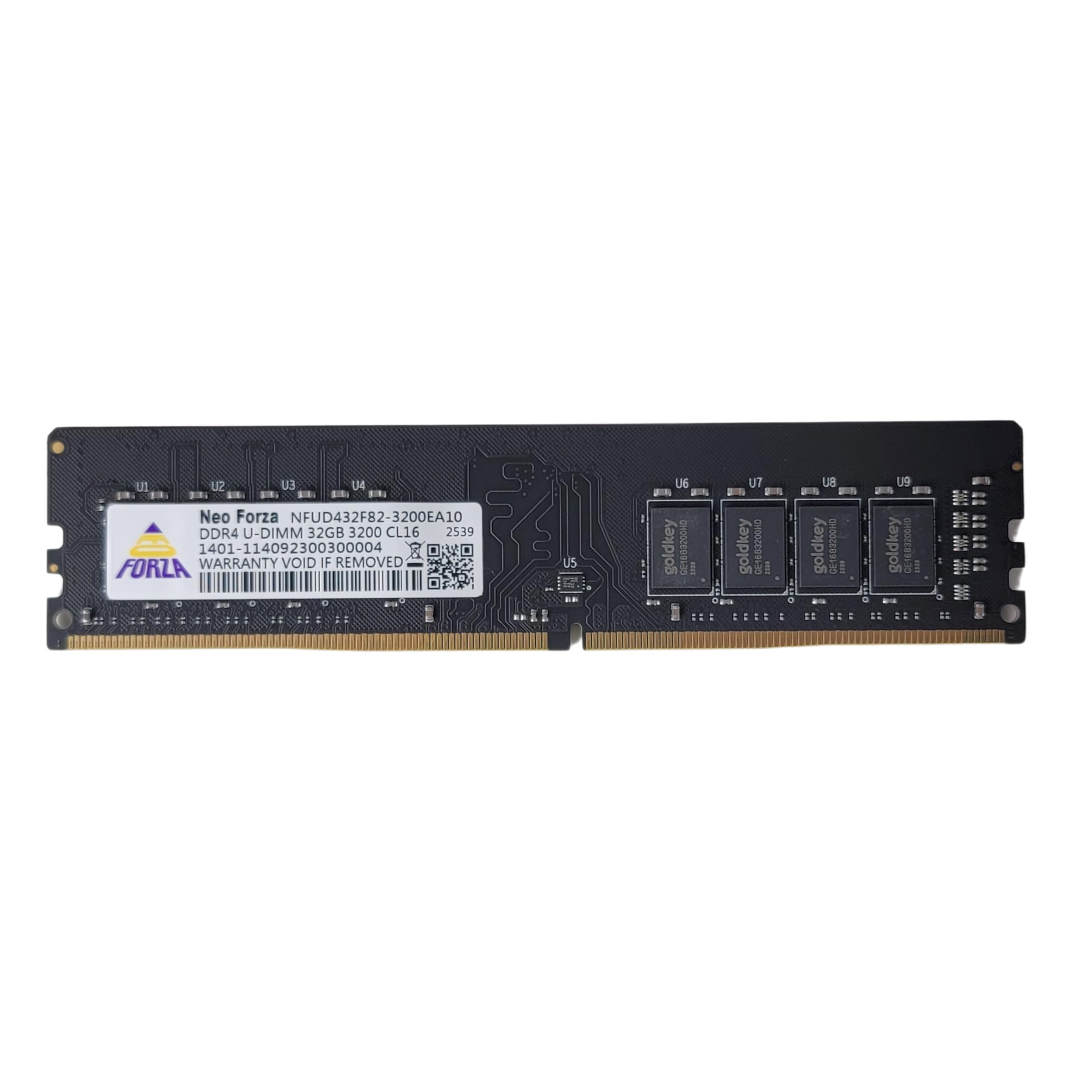 32GB DDR4 PC4-32000 メモリ Neo Forza 32GB DDR4 3200MHz PC4-25600 CL16 U-DIMM 1.2V 288-Pin Non