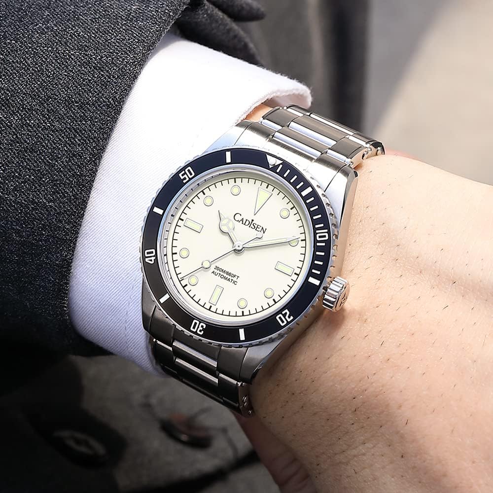 CADISEN Men’s Automatic Watch Mechanical NH35 Movement Waterproof Sapphire Glass Casual Business Watches… - Image 5