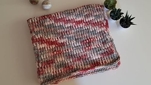 Miniatura 2 de ALZE Hilo de color hinchado, para manta de bebé, lote de 5 madejas de 17.64oz, 50 yardas, 100 % micropoliéster, hilo suave para manta de bebé, hilo