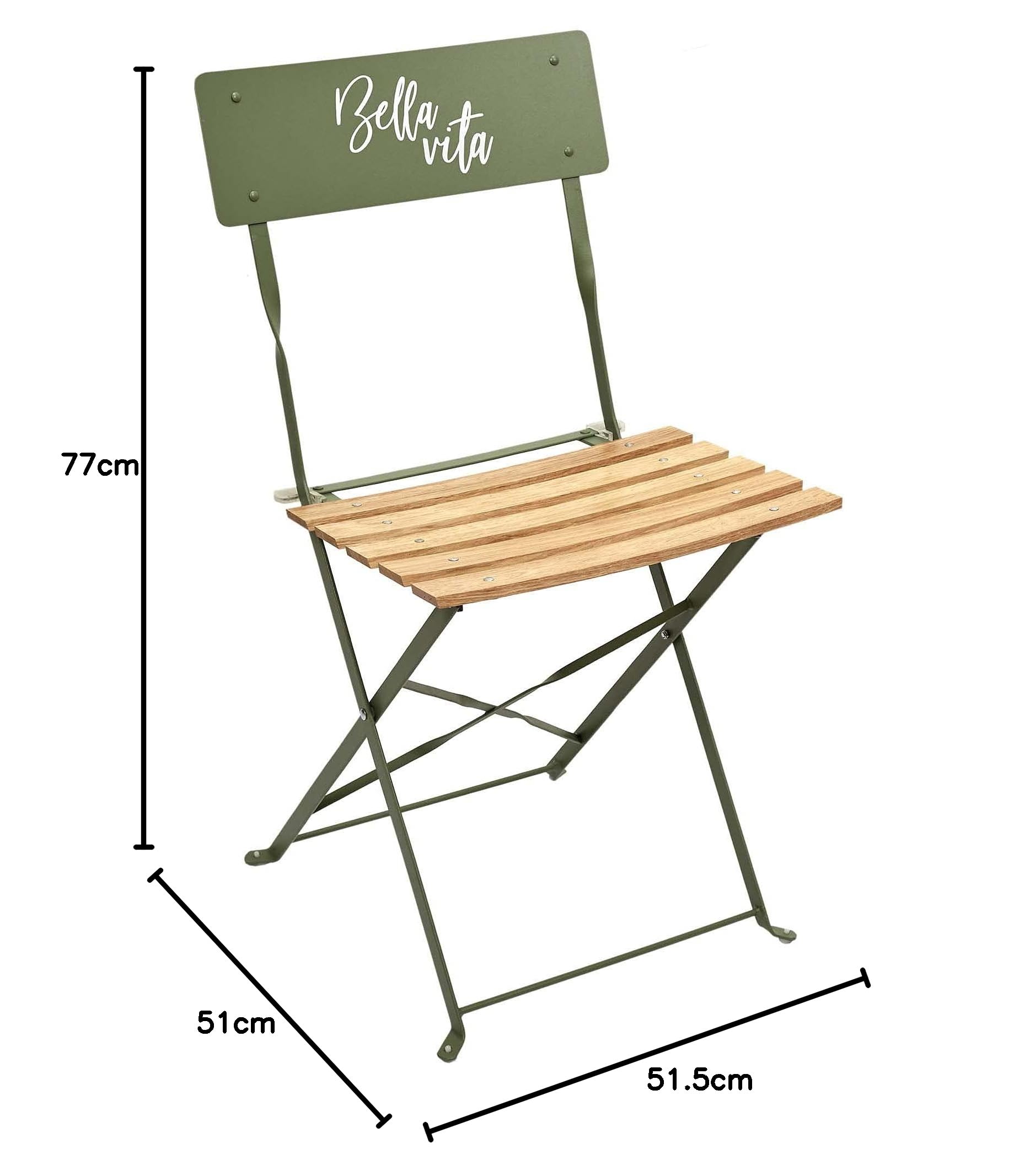 SILLA PLEGABLE VERDE BELLA VIT