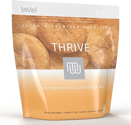 Thrive Protein Shake  16 Packets (35g Each)  Gluten-Free, Pea Protein, Probiotics, Fiber & Digestive Enzymes  Supports Lean Muscle (16 Packets
