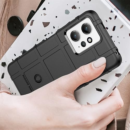 Miniatura 7 de Ysnzaq Funda resistente duradera de grado militar para Xiaomi Redmi Note 12 4G (no 5G), ultra delgada TPU suave a prueba de golpes Funda protectora