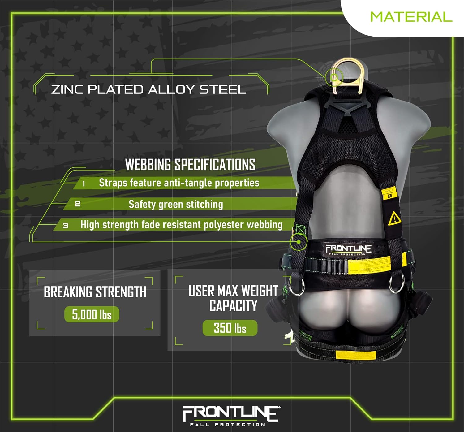 Frontline Patriot™ Vest Style Harness with Airflo