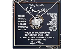 To My Daughter Necklace - A Heartfelt Token of Love and Appreciation from Mom